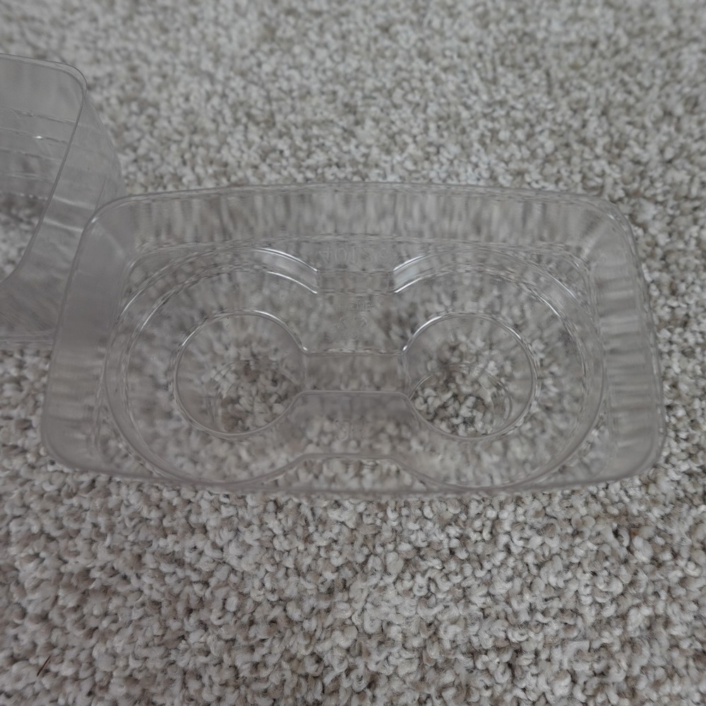 Longaberger Salt and Pepper Basket Protectors Clear Plastic Liners 44555 40126 - Picture 3 of 6